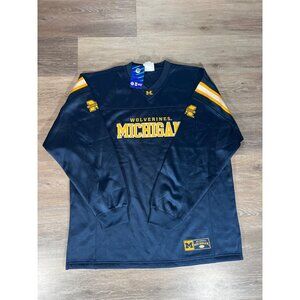 Vintage Michigan Wolverines NCAA Long Sleeve Pullover Jersey XL A4